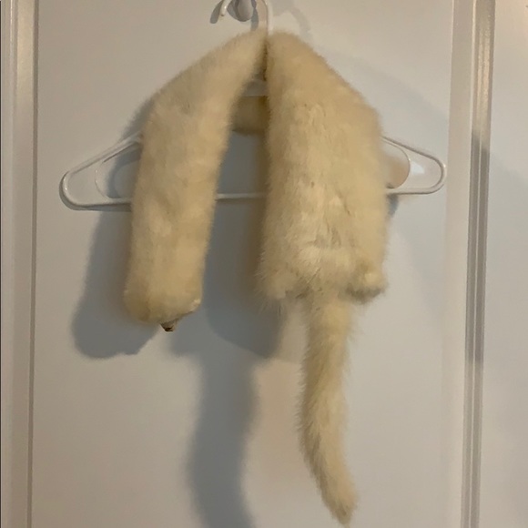 Real mink collar